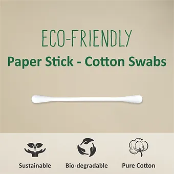 Eco Friendly Cotton Buds/ Swabs (200 Sticks in a Jar) - Image 4