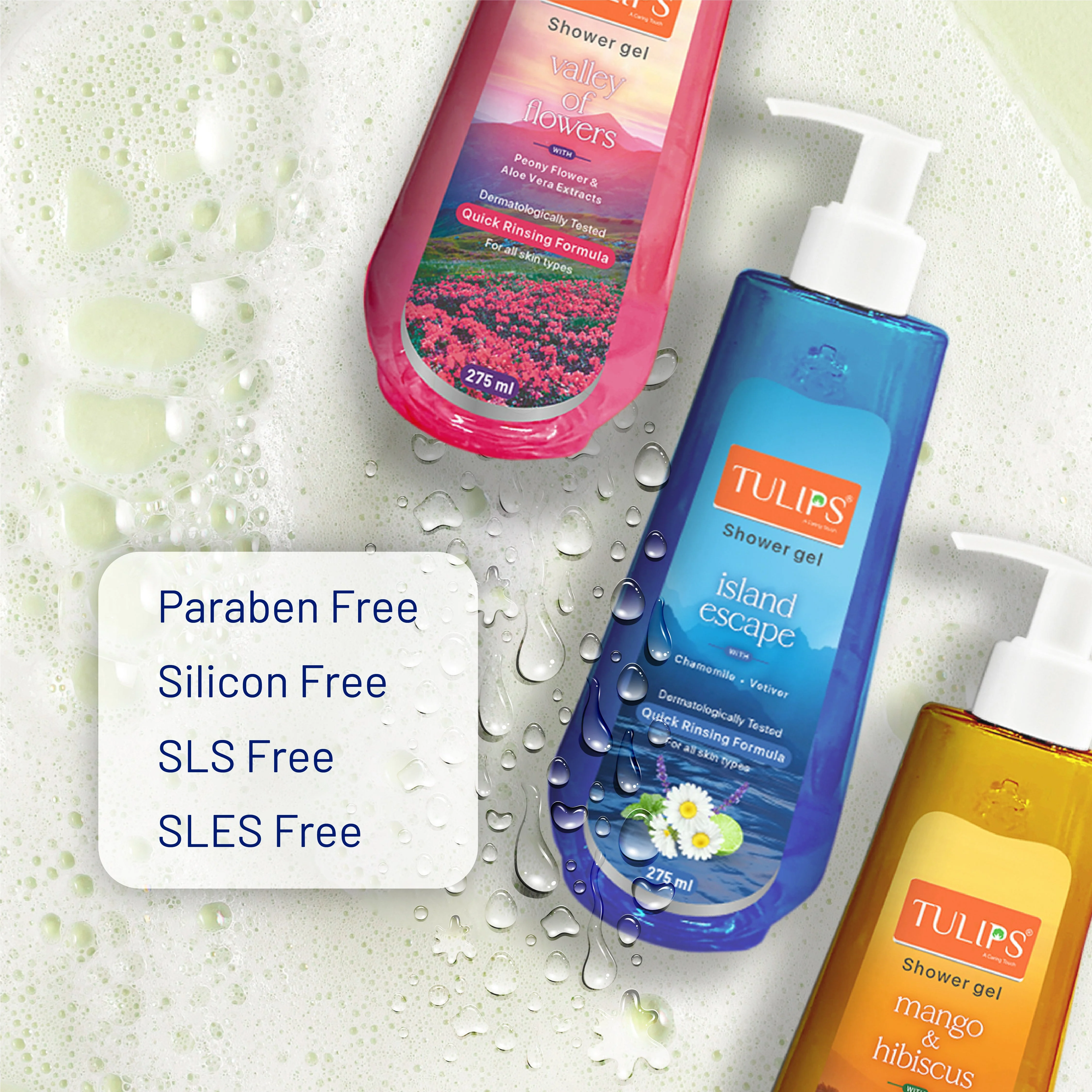 Mango & Hibiscus Shower Gel (275ml) - Image 5