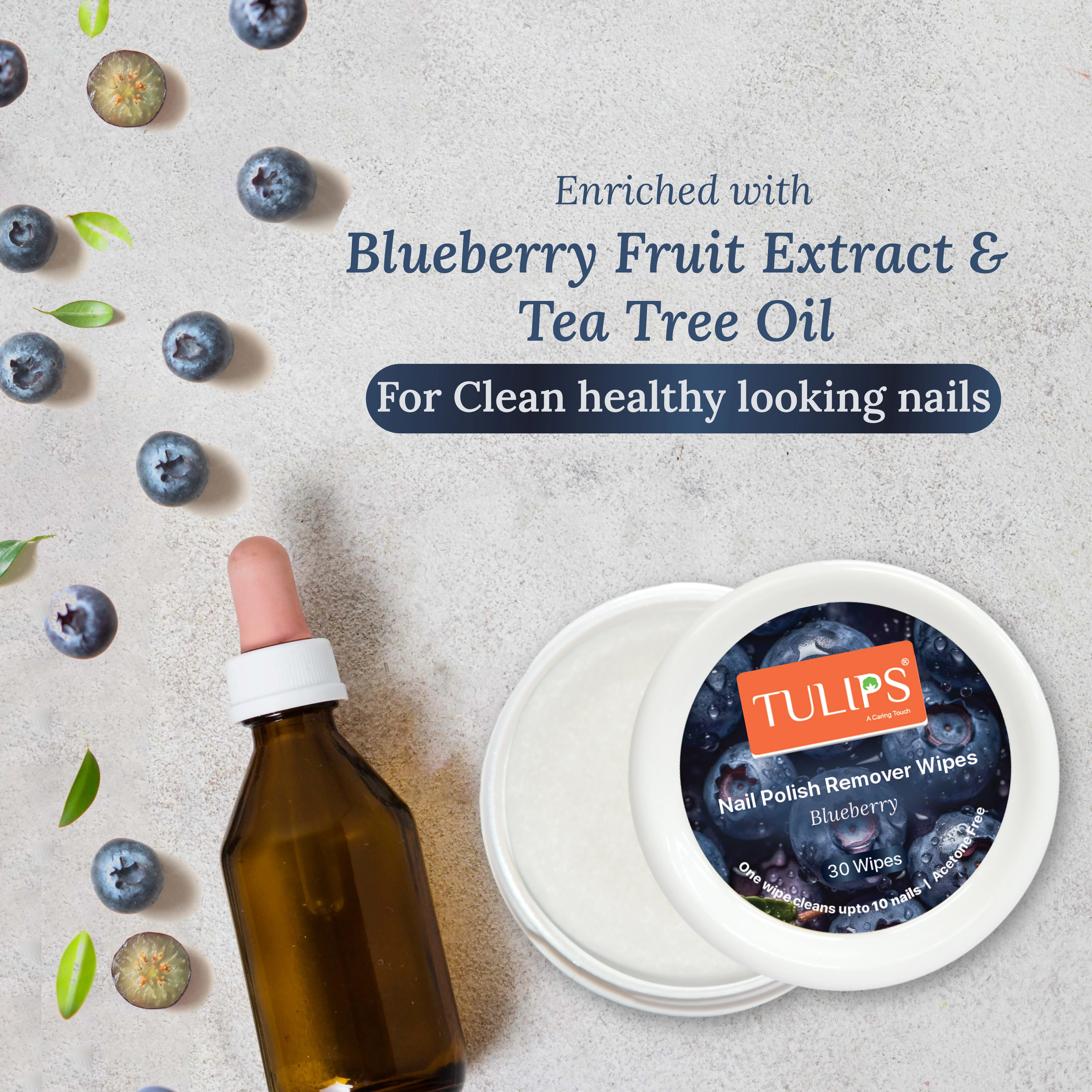 Nail Polish Remover 30 Wipes – Blueberry - Image 7