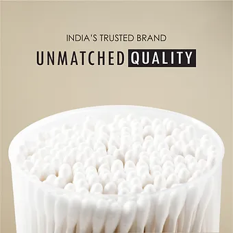 Premium Eco Friendly Cotton Buds/ Swabs (100 Sticks in a Jar) - Image 4