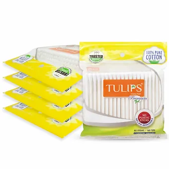 Premium Eco Friendly Cotton Ear Buds/ Swabs (80 Sticks in a Ziplock Bag) - Image 6