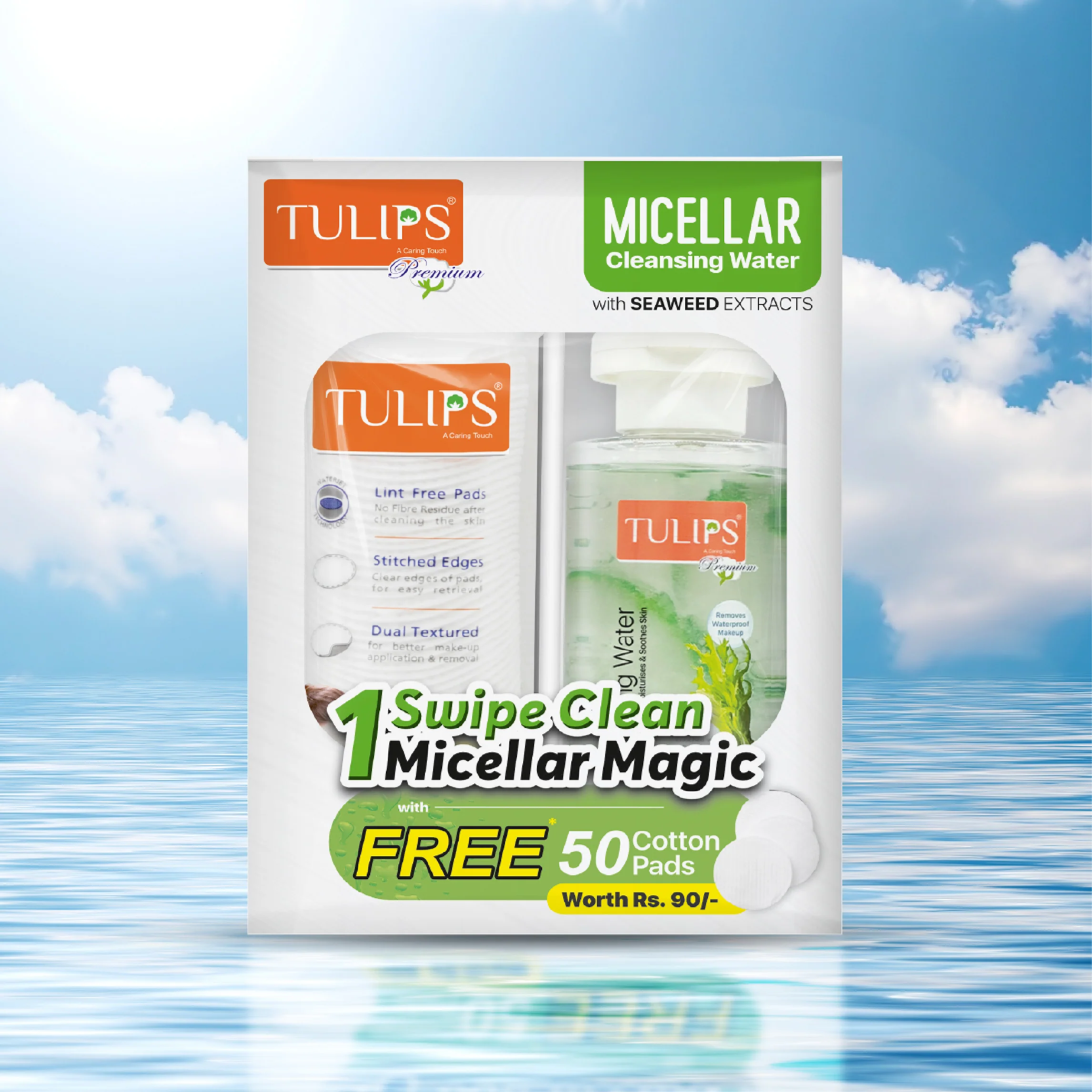 Tulips Makeup Remover Kit - Tulips Micellar Water 150ml - Image 5