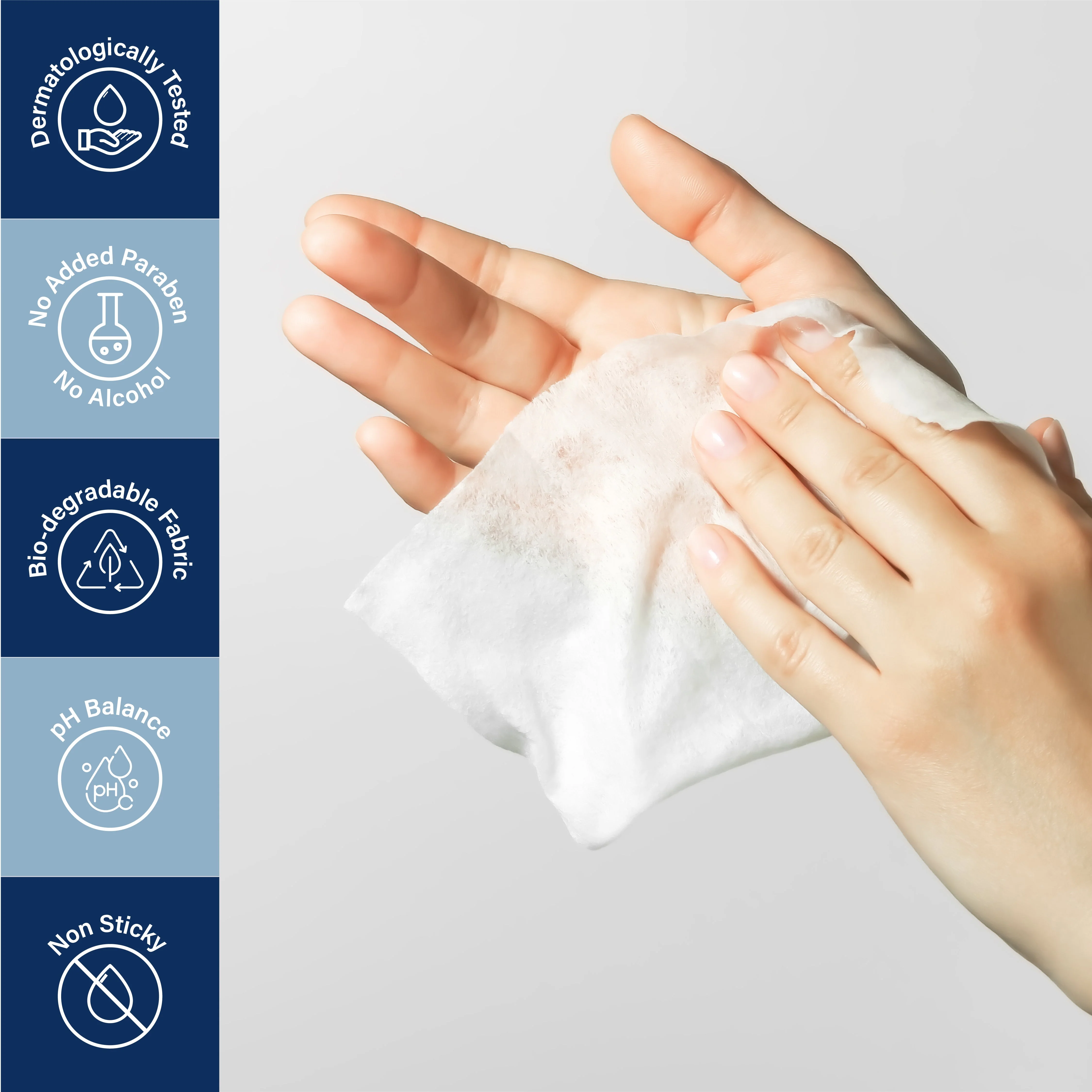 Promised Meadow (8 Wipes in a pack) Refreshing Wet Wipes - Image 2