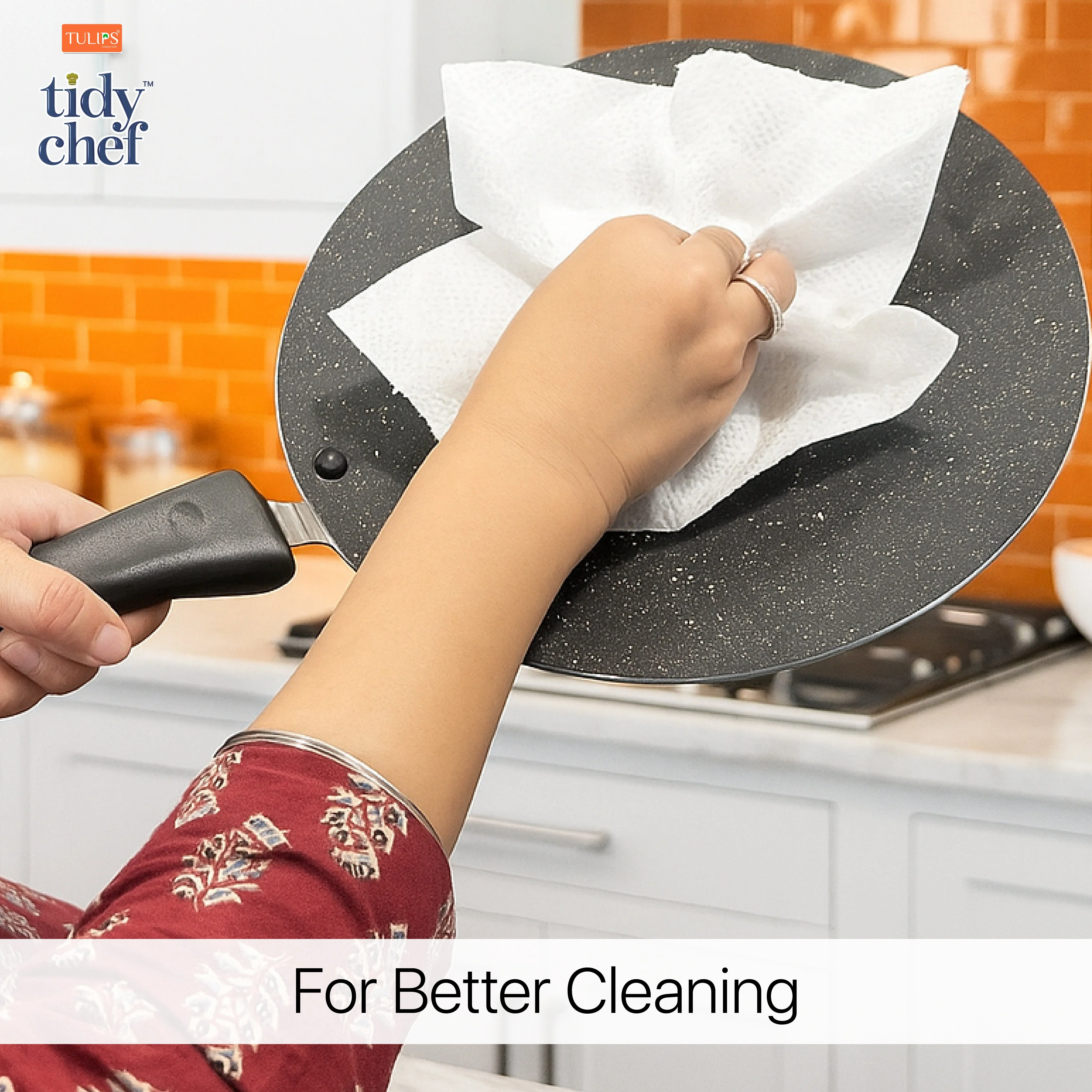 Tidy Chef Paper Kitchen Towels/Roll (70 Pulls, 4 ply) - Image 5